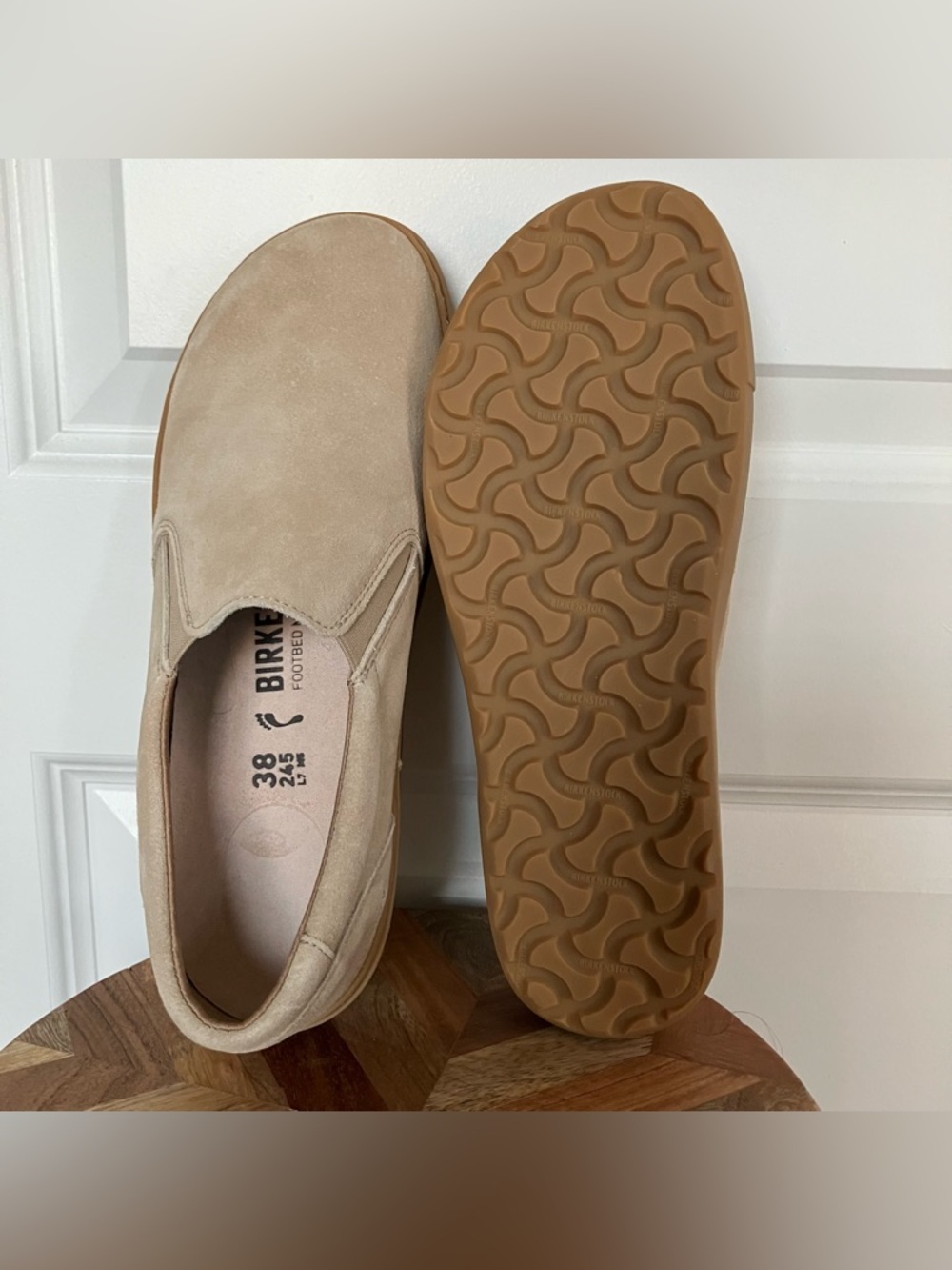 NEW Birkenstock Oswego Suede Leather SlipOns Women EU 38 US 7-7.5 Shoes 2026-421 - Picture 5 of 7
